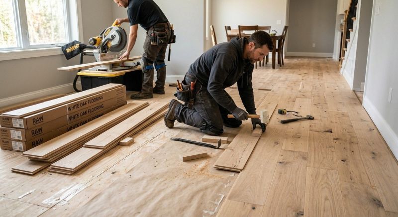 Oak Floor Installation