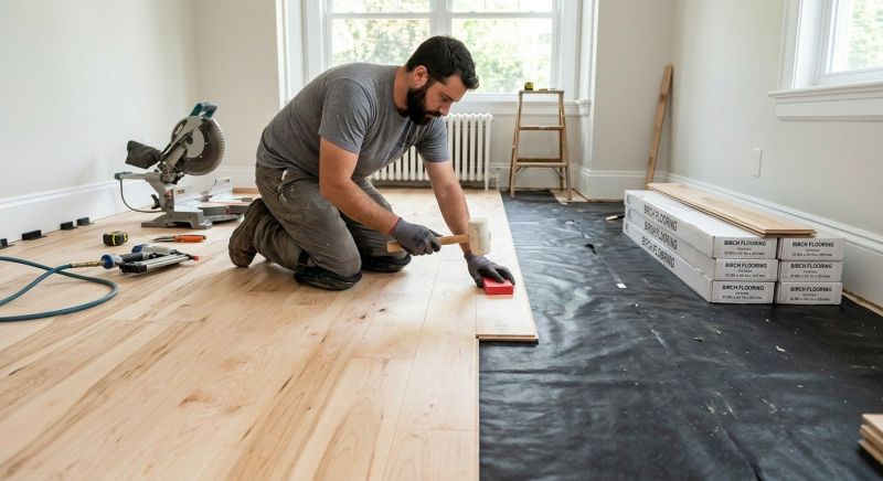 Birch Floor Installation in Youngstown, OH