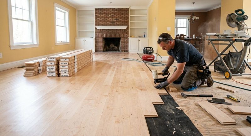 Maple Flooring Installation in Lisbon, OH