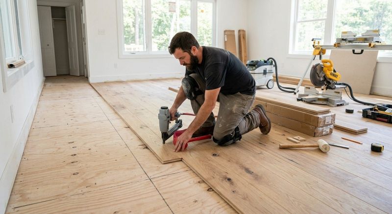 Oak Floor Installation in Brookfield, OH