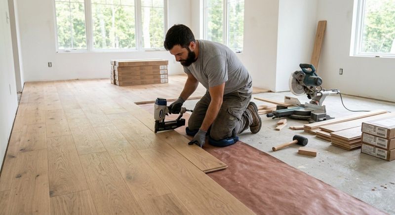 Oak Floor Installation in Trumbull County, OH