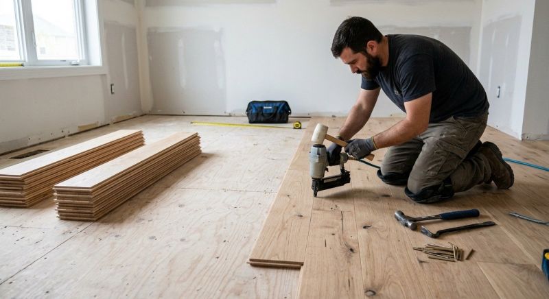 Oak Floor Installation in Vienna, OH