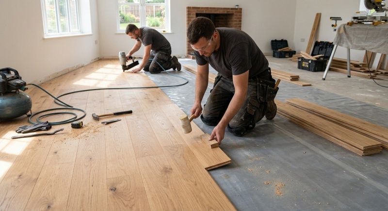 Oak Floor Installation in Warren, OH