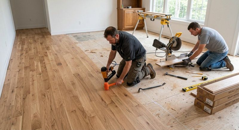 Oak Floor Installation in Warren, OH