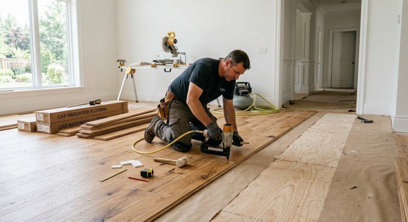 Oak Floor Installation in Warren, OH