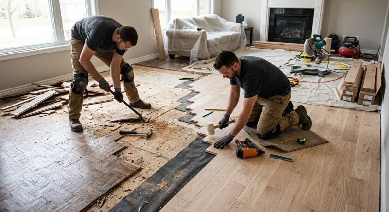 Wood Floor Replacement in Beloit, OH
